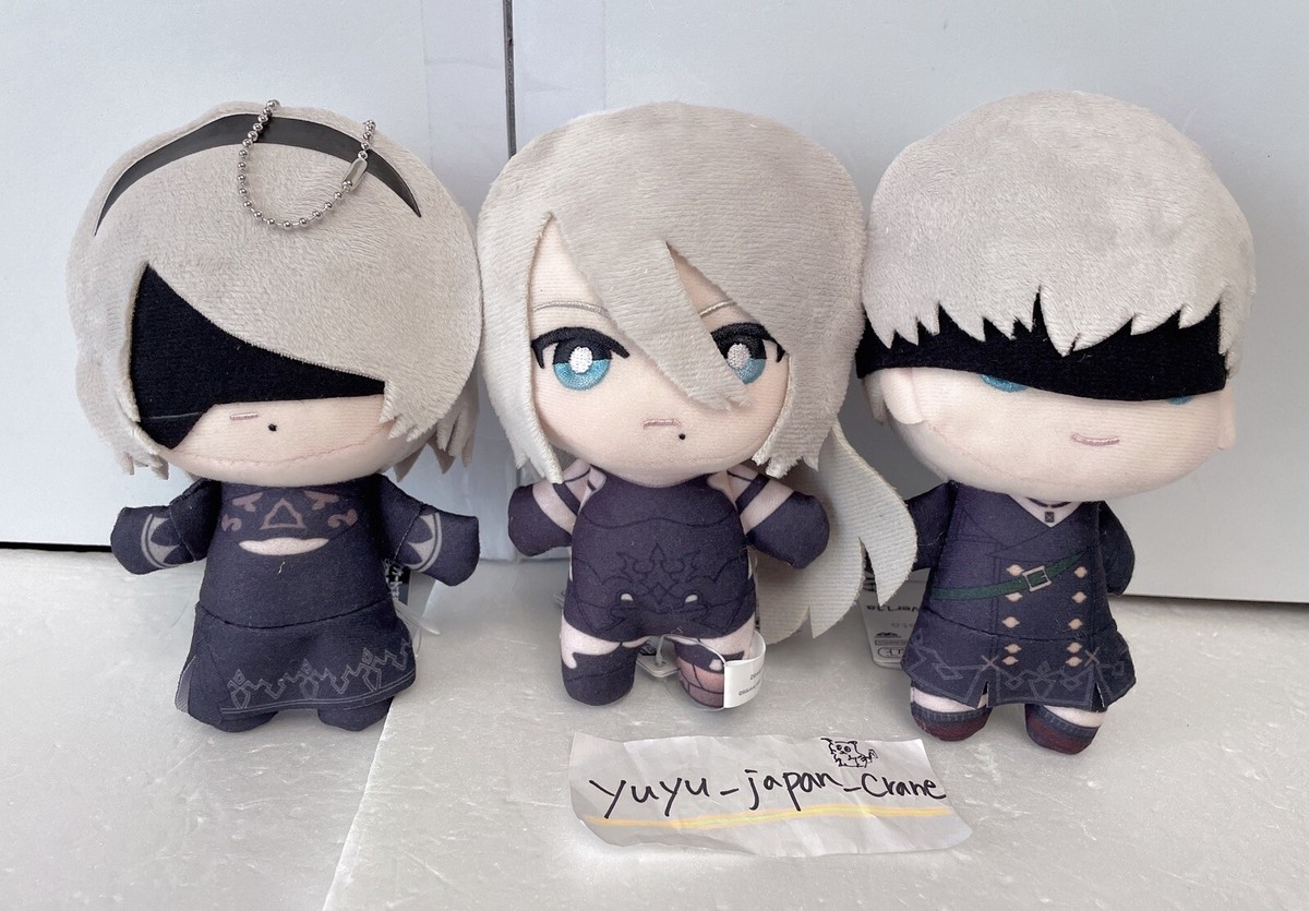NieR:Automata Ver1 1a 9S 2B A2 Plush Doll Tomonui Set Of 3