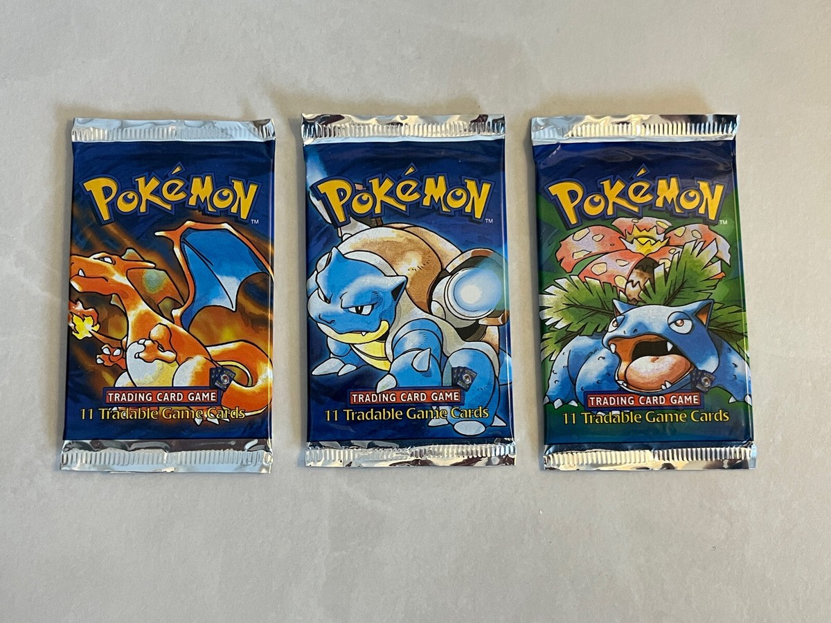 Pokemon 1999 Base Set Sealed Heavy Shadowless Booster Packs Art