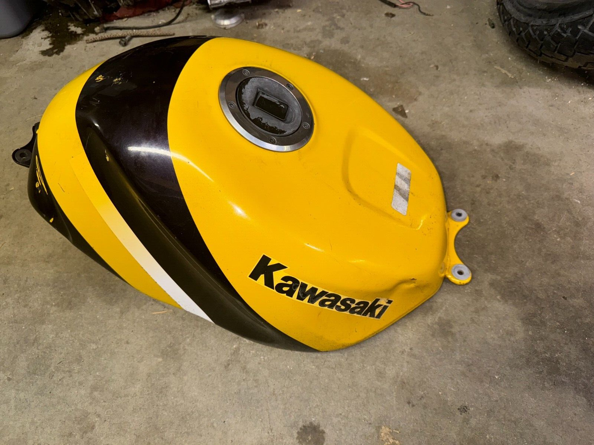 00-02 Kawasaki Ninja Zx6r ZX 6 Fuel Gas Tank Petrol Yellow OEM