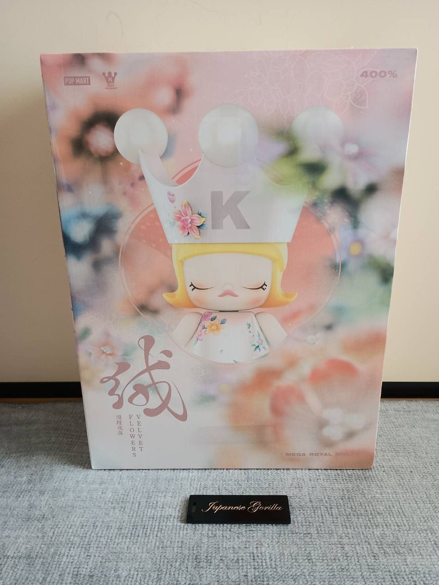 POP MART MEGA ROYAL MOLLY 400% Velvet Flowers Limited Figure New