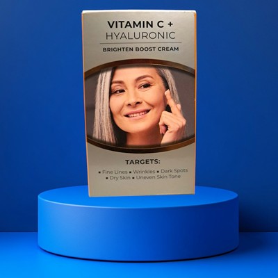 NEW KIYO FACE CREAM Vitamin C Hyaluronic Brighten Boost cream | eBay