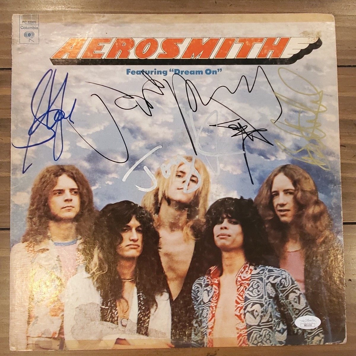 Aerosmith Signed Debut Album Vinyl LP JSA Autograph Stephen Tyler