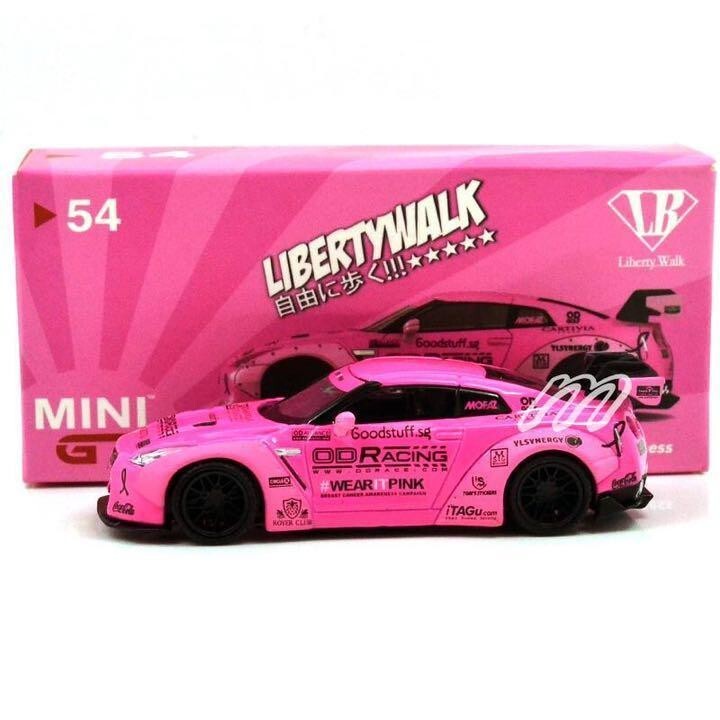 TSM Mini GT LB Works NISSAN GT-R Liberty Walk WearIt Pink Toys