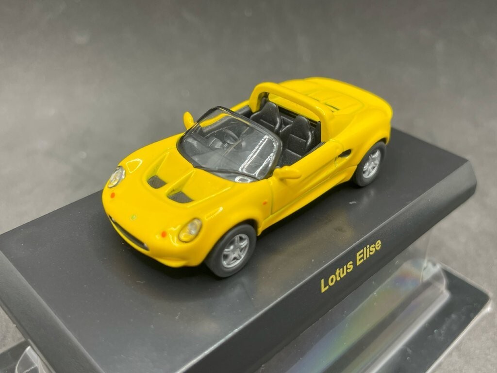 Kyosho 1/64 British car collection Lotus Elise Yellow diecast