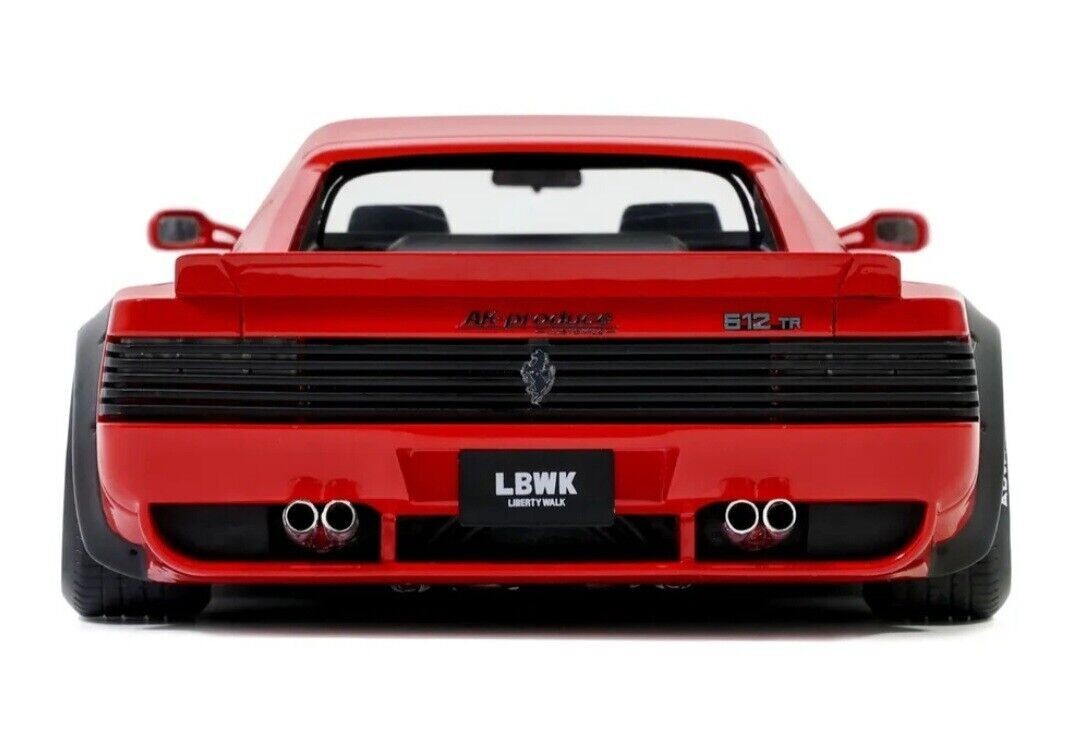 1/18 Ferrari 512TR Testarossa LBWK 2021 Rosso Corsa Model Car by