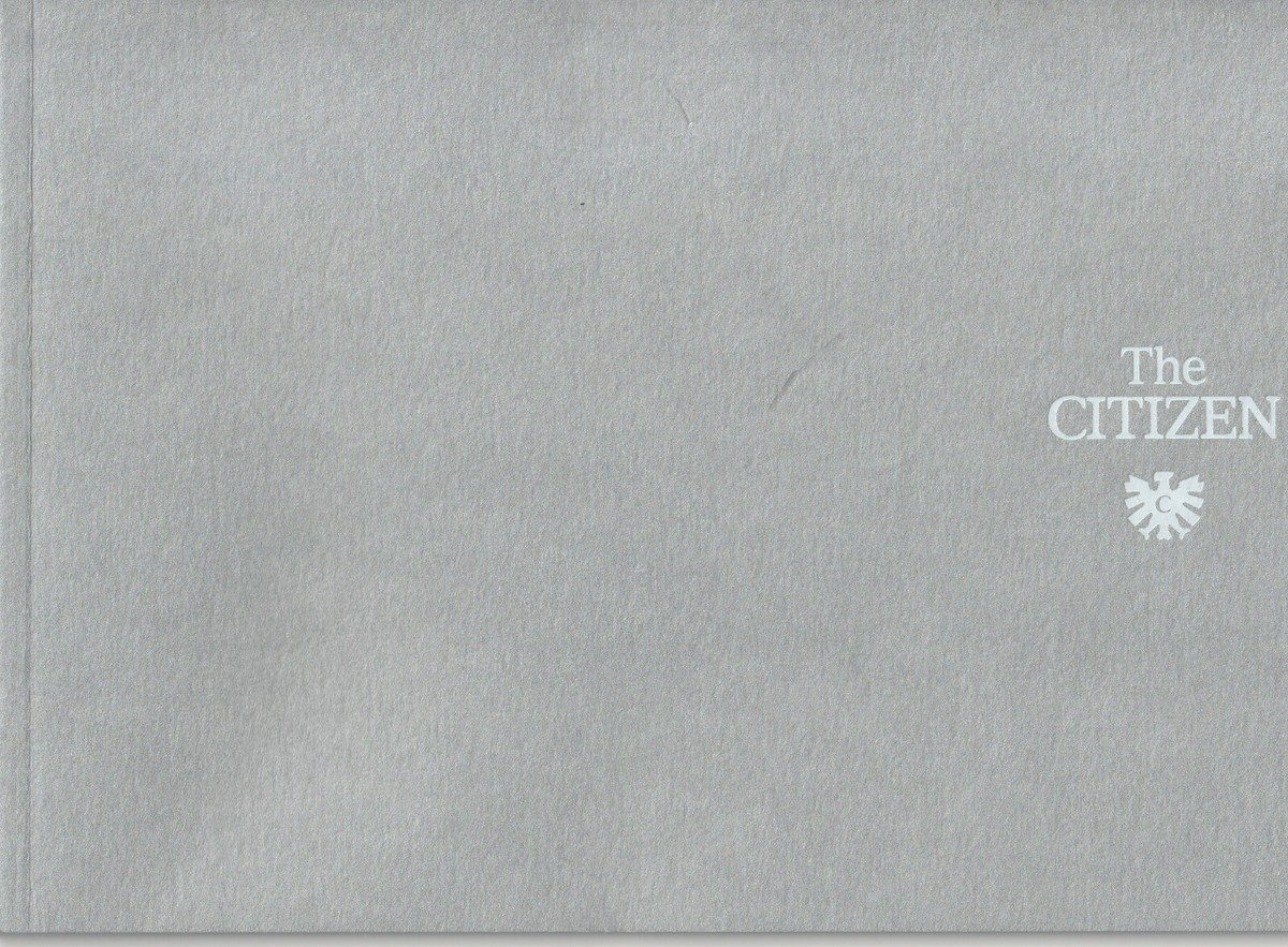 Z05B The CITIZEN/ CITIZEN - 2 Brochures (Catalog) - Japanese | eBay