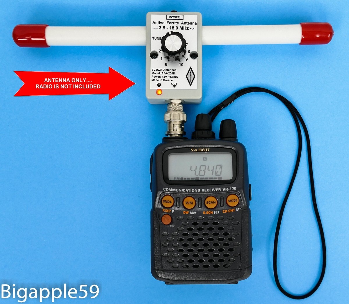 Active Ferrite Antenna 3.5 - 18.0 MHz For Icom IC-R20 AOR AR8200
