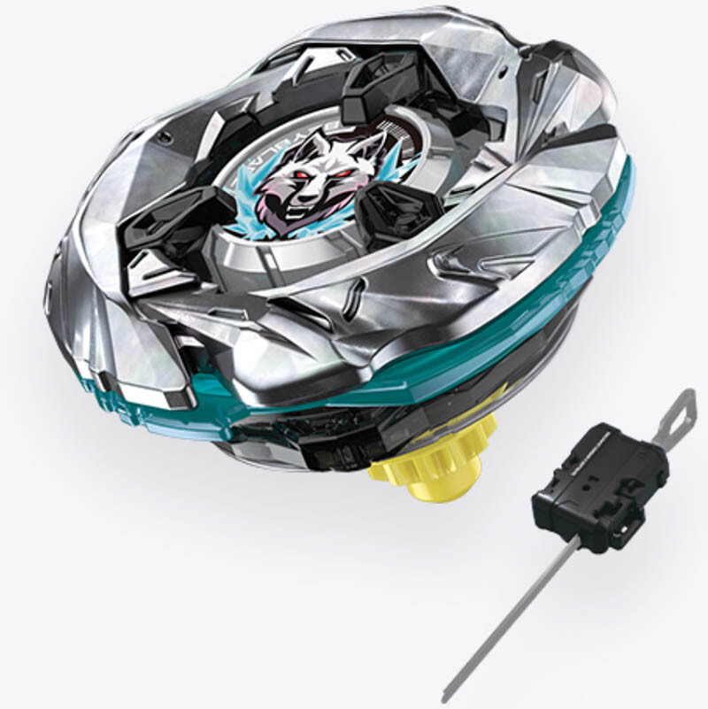 TAKARA TOMY Silver Wolf 3-80FB Burst Beyblade X Starter Launcher
