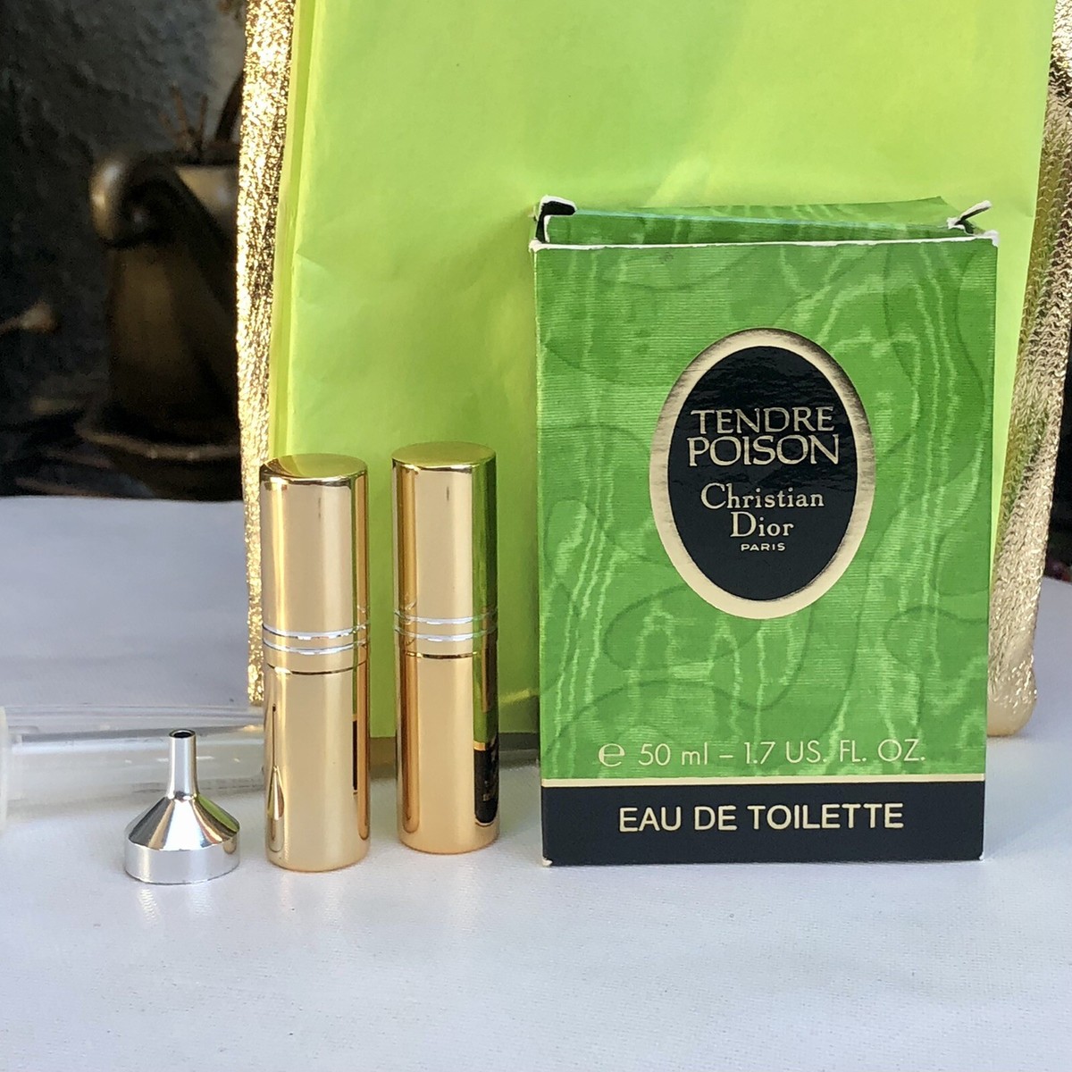 💝90s Vintage TENDRE POISON Christian Dior EDT 1.7oz Perfume +