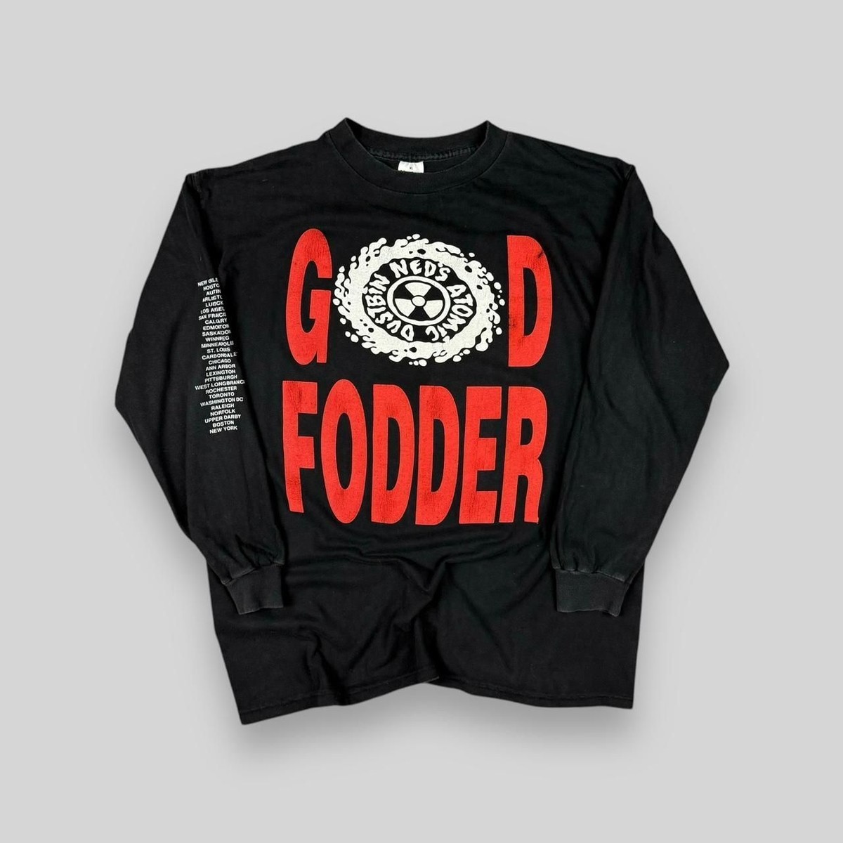 Vintage 90s Ned's Atomic Dustbin God Fodder Long Sleeve T Shirt