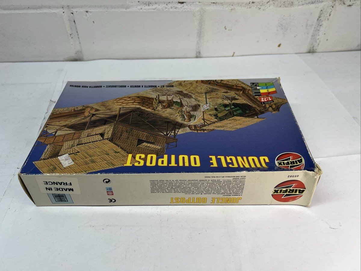 Vintage Airfix 1:72 Jungle Outpost Diorama Model Kit - New