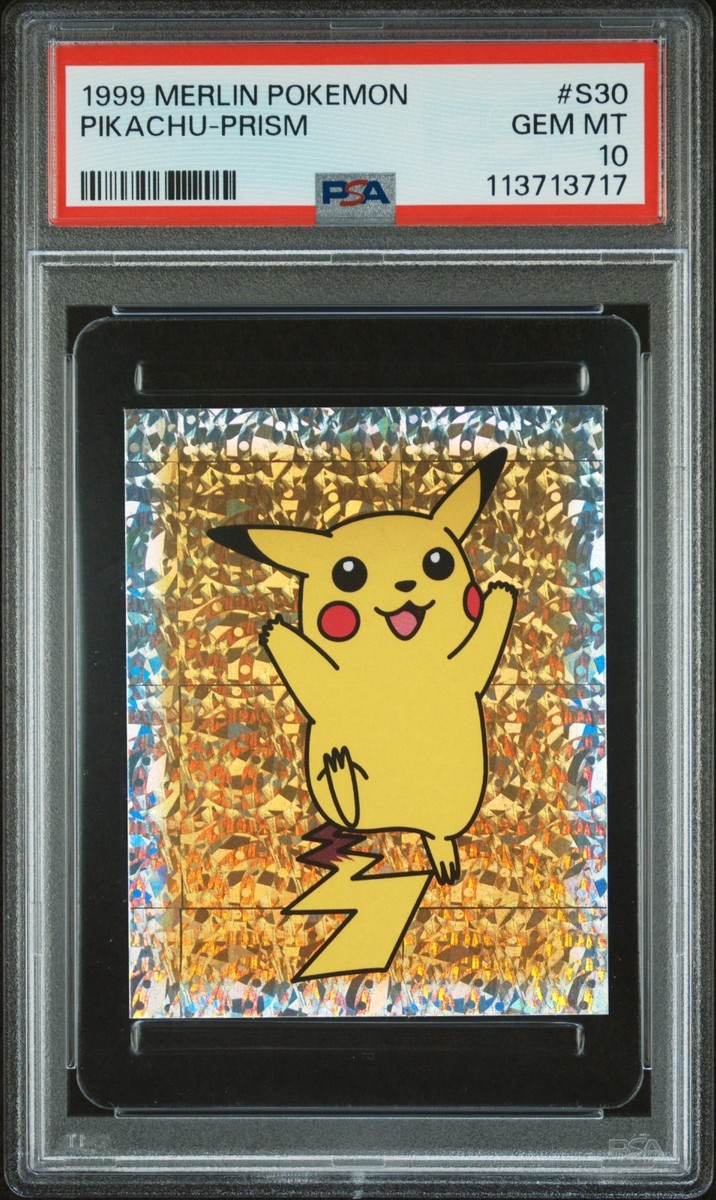 PSA 10 GEM MINT 1999 MERLIN POKEMON S30 PIKACHU-PRISM | eBay