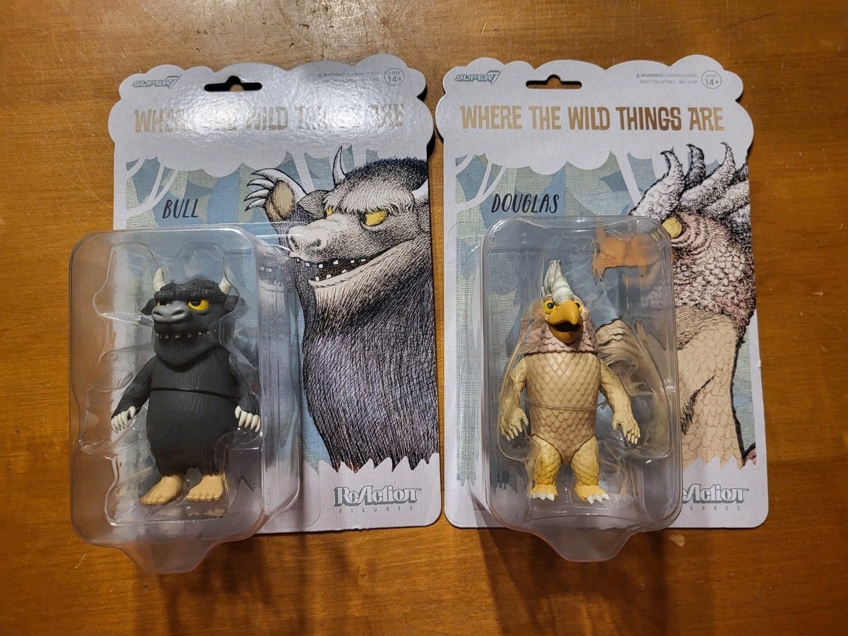 LOT Bull Douglas Where The Wild Things Are Action Figures Super7