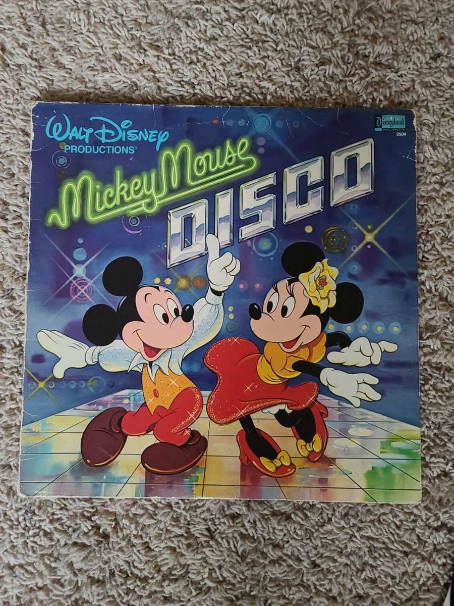 Walt Disney Mickey Mouse Disco LP Album Vinyl Record Children 70's