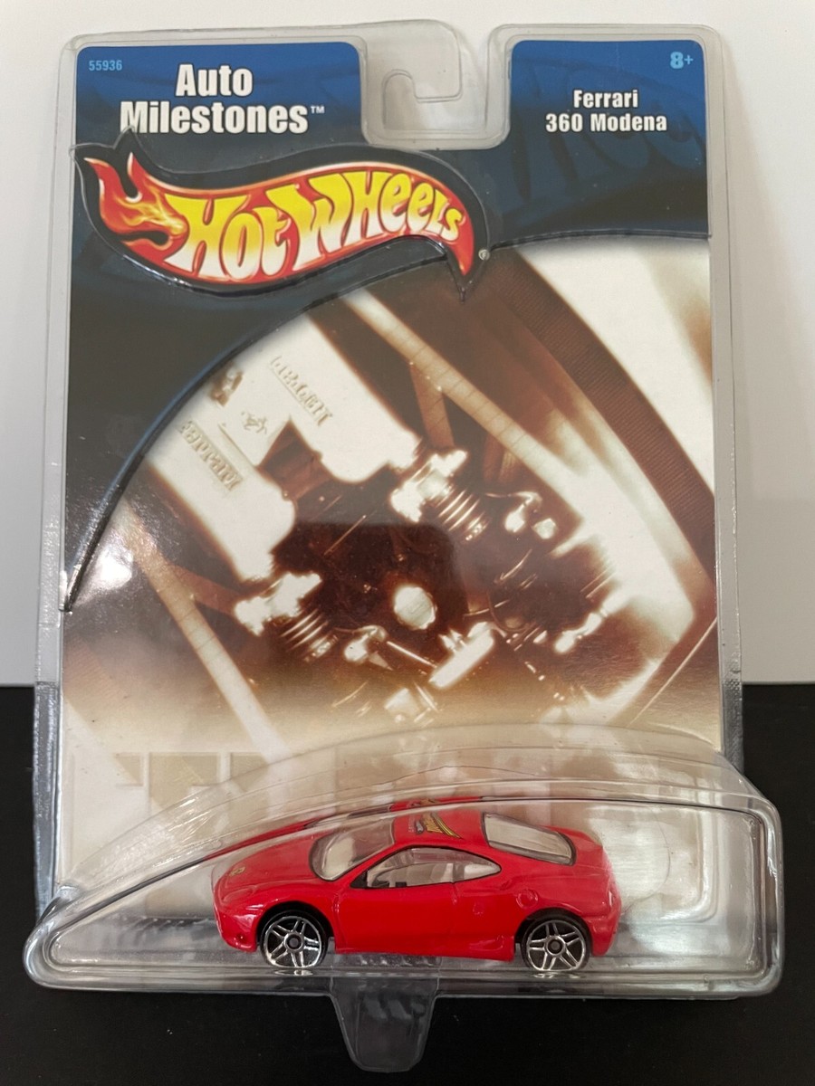 HOT WHEELS FERRARI 360 MODENA AUTO MILESTONES SERIES RED 2002