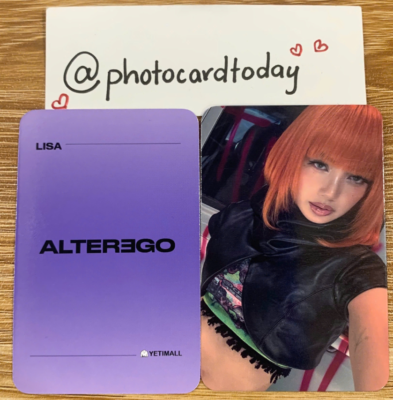 LISA BLACKPINK ALTER EGO CHINA POB YETIMALL OFFICIAL PHOTOCARD
