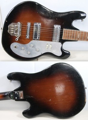 1960s Teisco WG-2L Electric Guitar Japan Sunburst (Needs Work