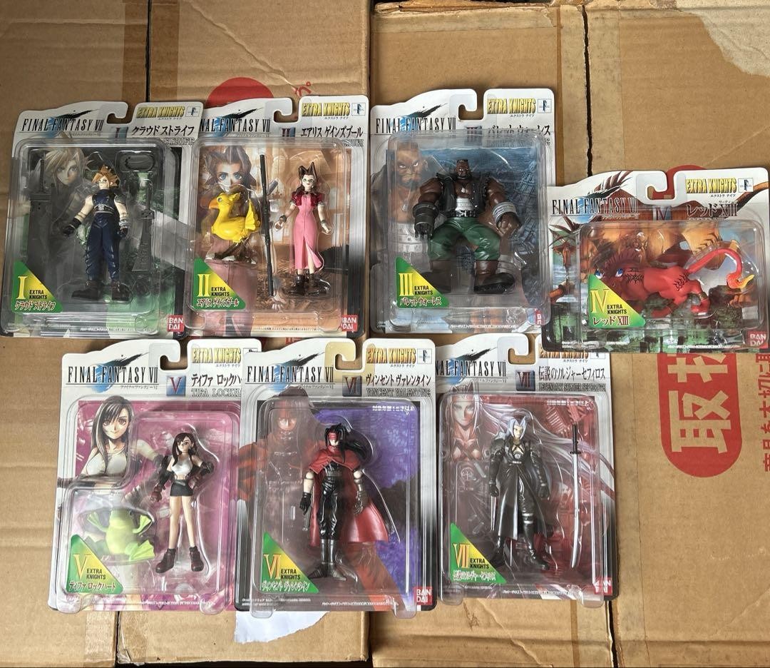 Final Fantasy VII Extra Nights Figure 7p set quare Enix FF7 Japan