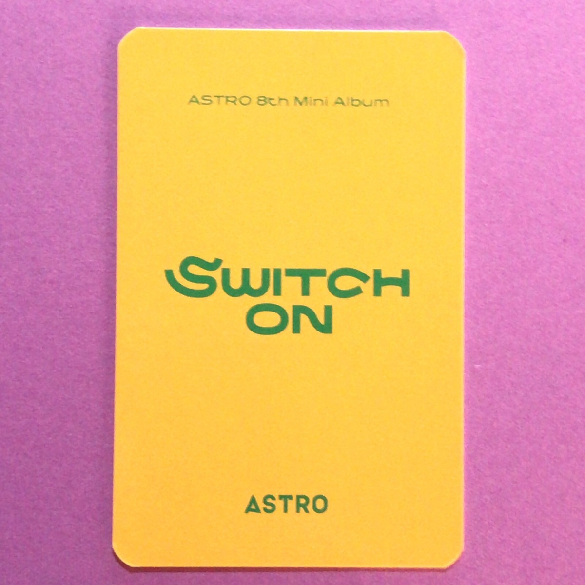 MJ ASTRO 8th Mini Album SWITCH ON card KPOP | eBay