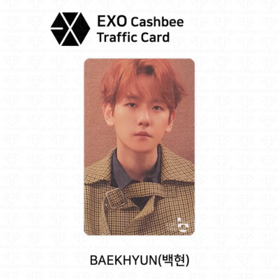EXO Official Cashbee Transportation Card Photocard KPOP Baekhyun
