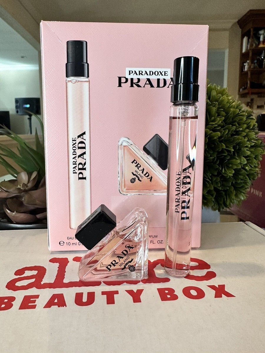2PC Prada Paradoxe EDP TRAVEL SET Purse Spray .33oz & Mini Splash