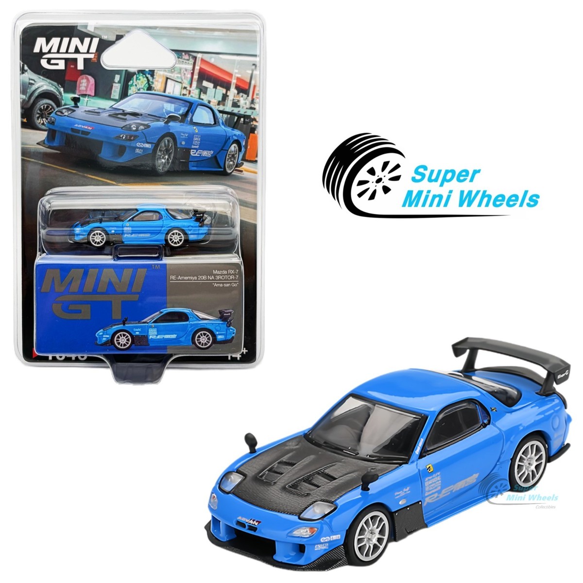 Mini GT 1:64 Mazda RX-7 RE-Amemiya 20B NA 3ROTOR-7 “Ama-san Go