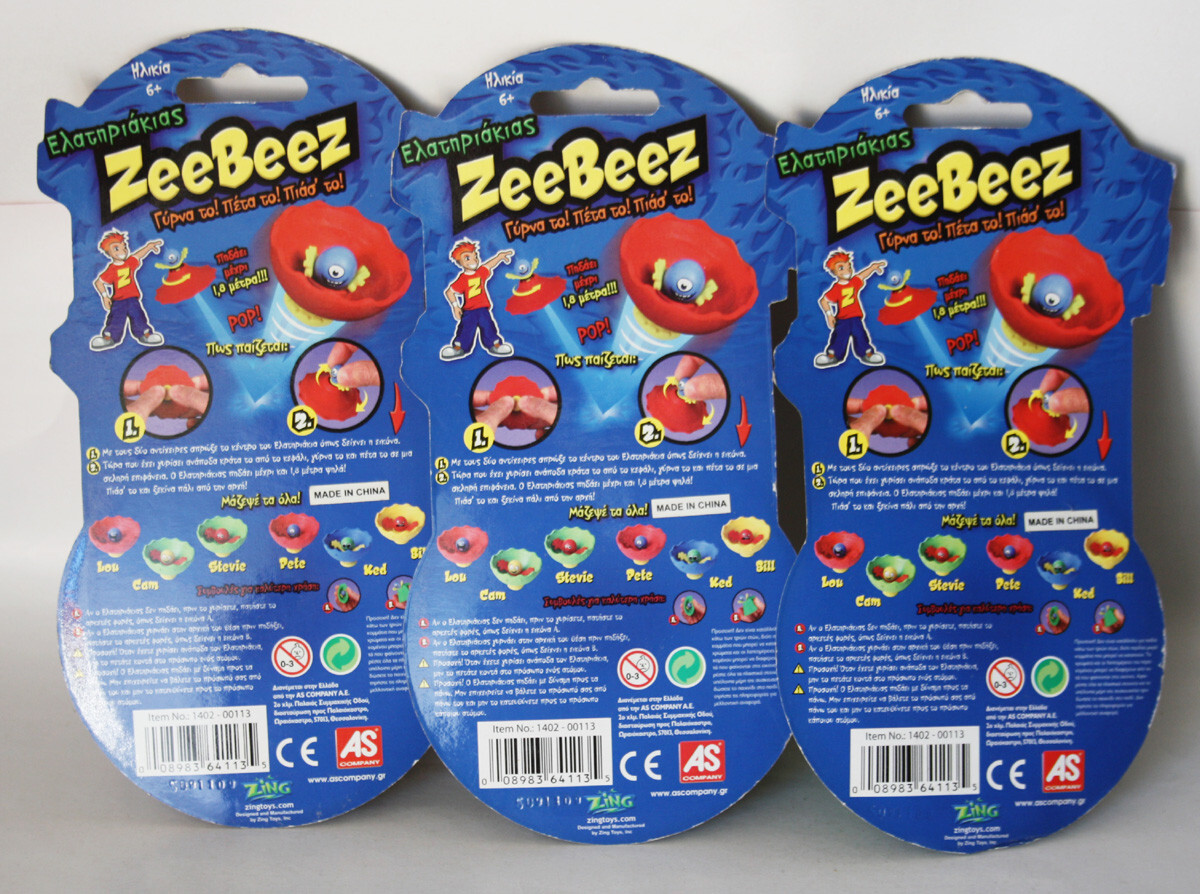 3X RARE ZEEBEEZ POP & JUMP 6 FEET TOY ZING TOYS NEW SEALED ! | eBay