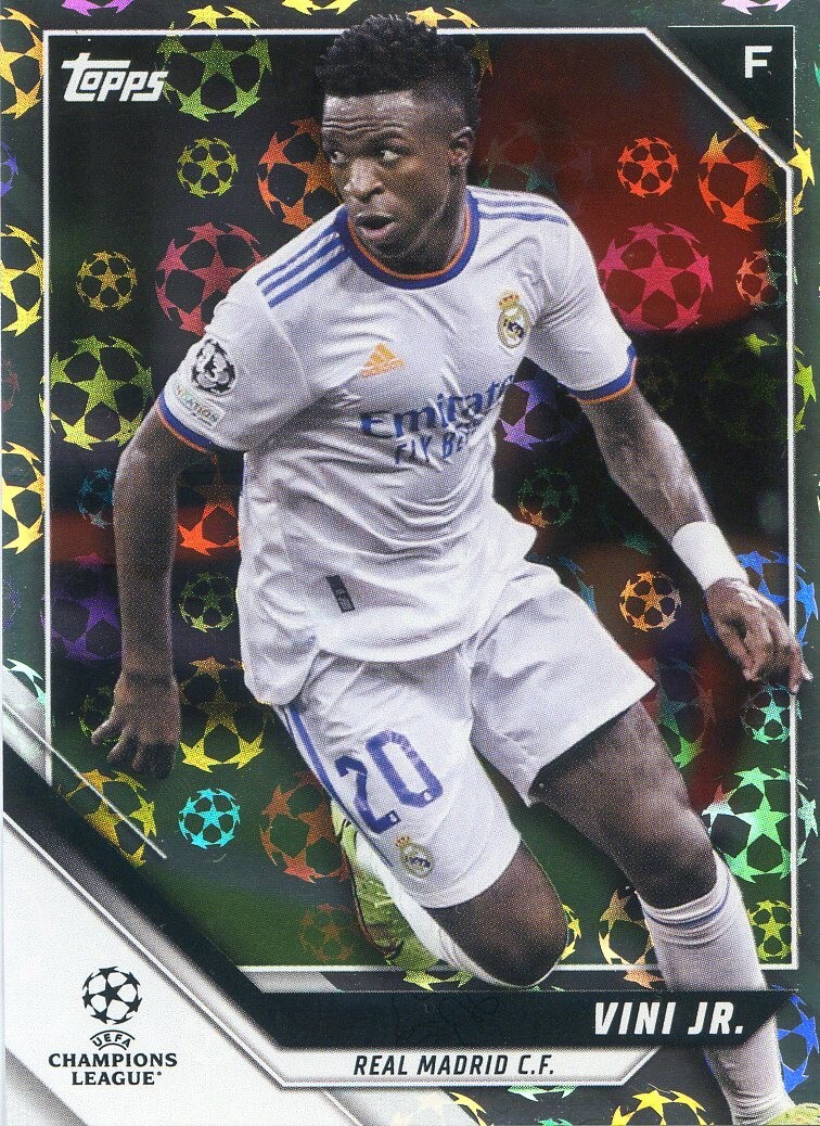 2021-22 Topps UEFA Champions League VINI JR #70 STARBALL FOIL REAL