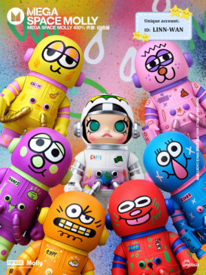 MEGA SPACE MOLLY 400% JON BURGERMAN SERIES CONFIRMED FIGURE ART