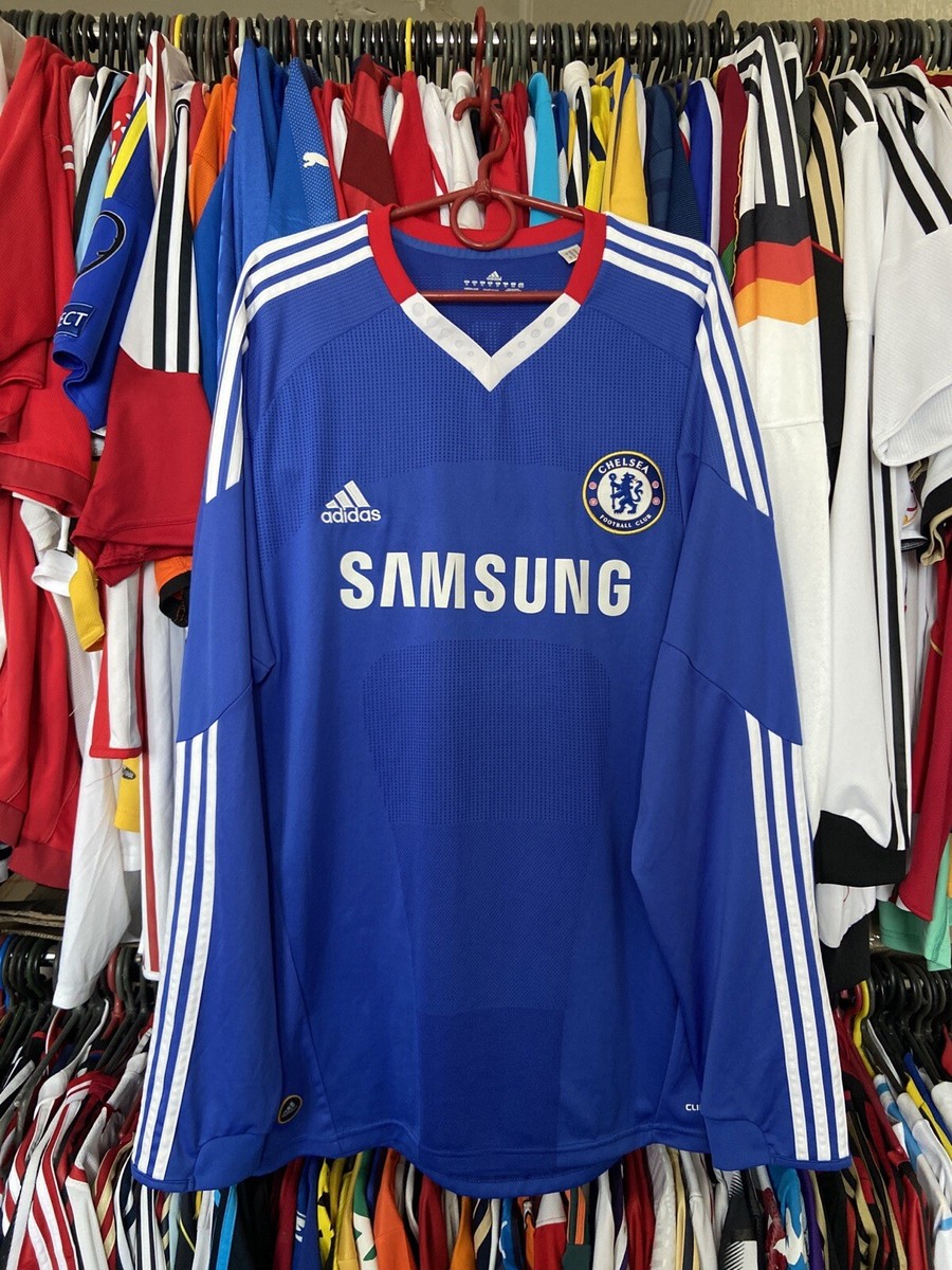CHELSEA 2010 2011 HOME SHIRT JERSEY LONG SLEEVE ADIDAS P95899 sz