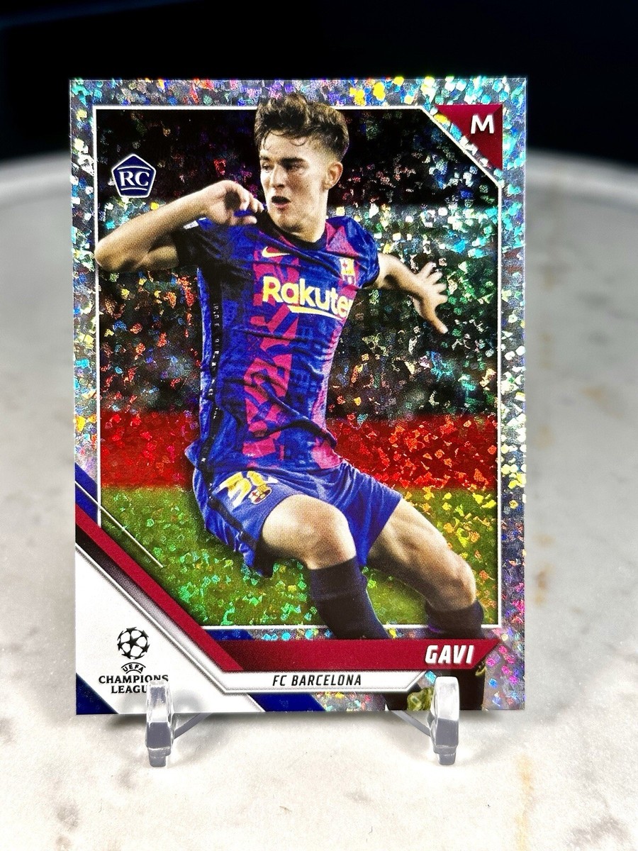 Gavi #50 21-22 Topps UEFA Champions League RC Sparkle Foil Rookie