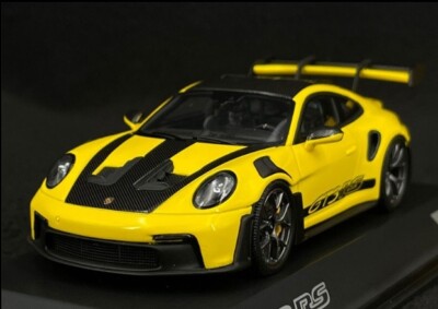 1/43 Porsche 911 GT3 RS (992) 2023 Racing Yellow Model Car Spark