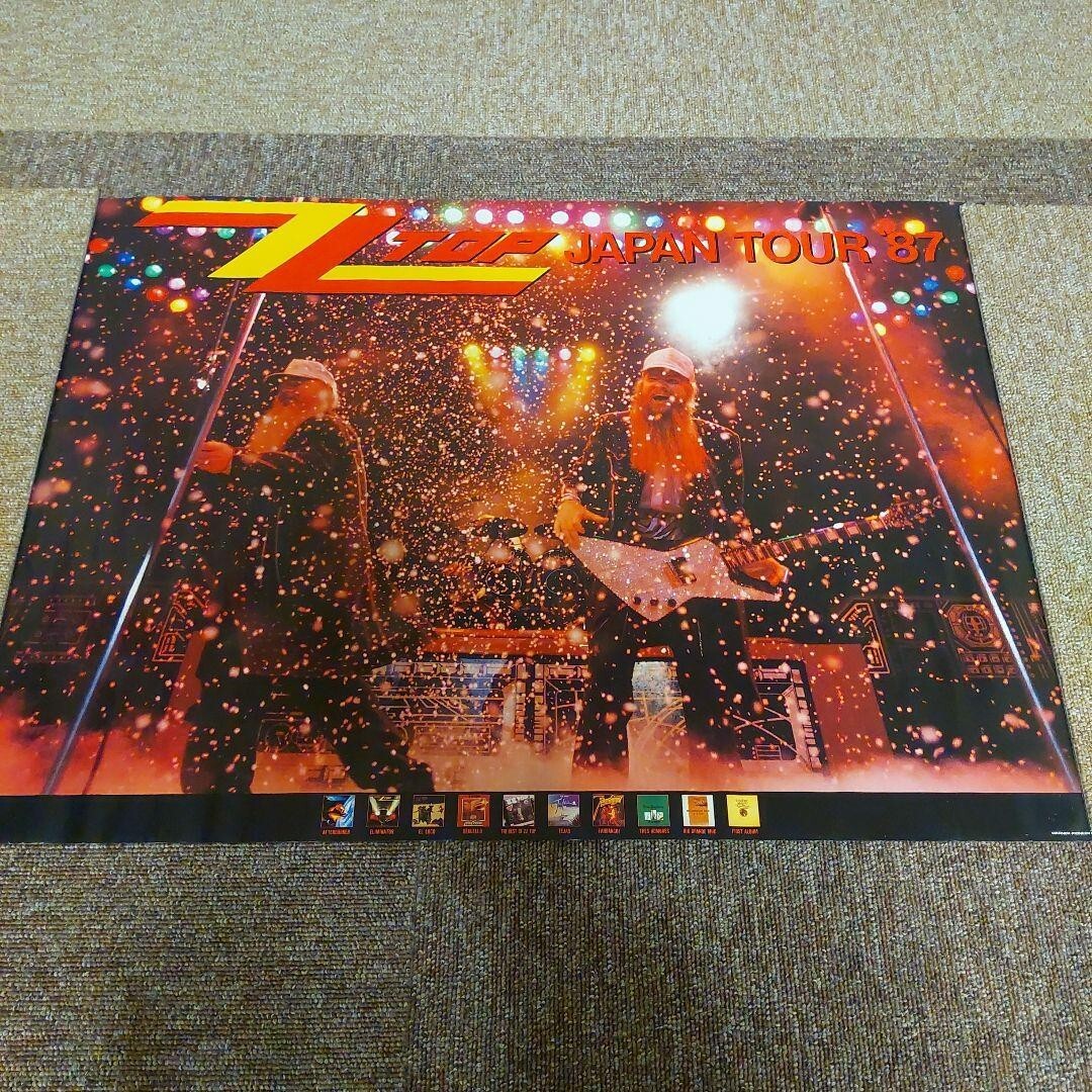 ZZ Top / Japan Tour 1987 Japan Original Promo Poster B2 20x28in | eBay