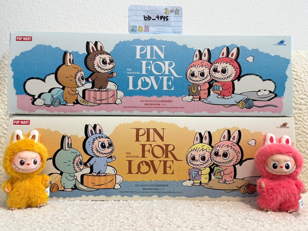 Labubu Pin for Love (A-Z) Your Choice - Authentic Pop Mart (IN