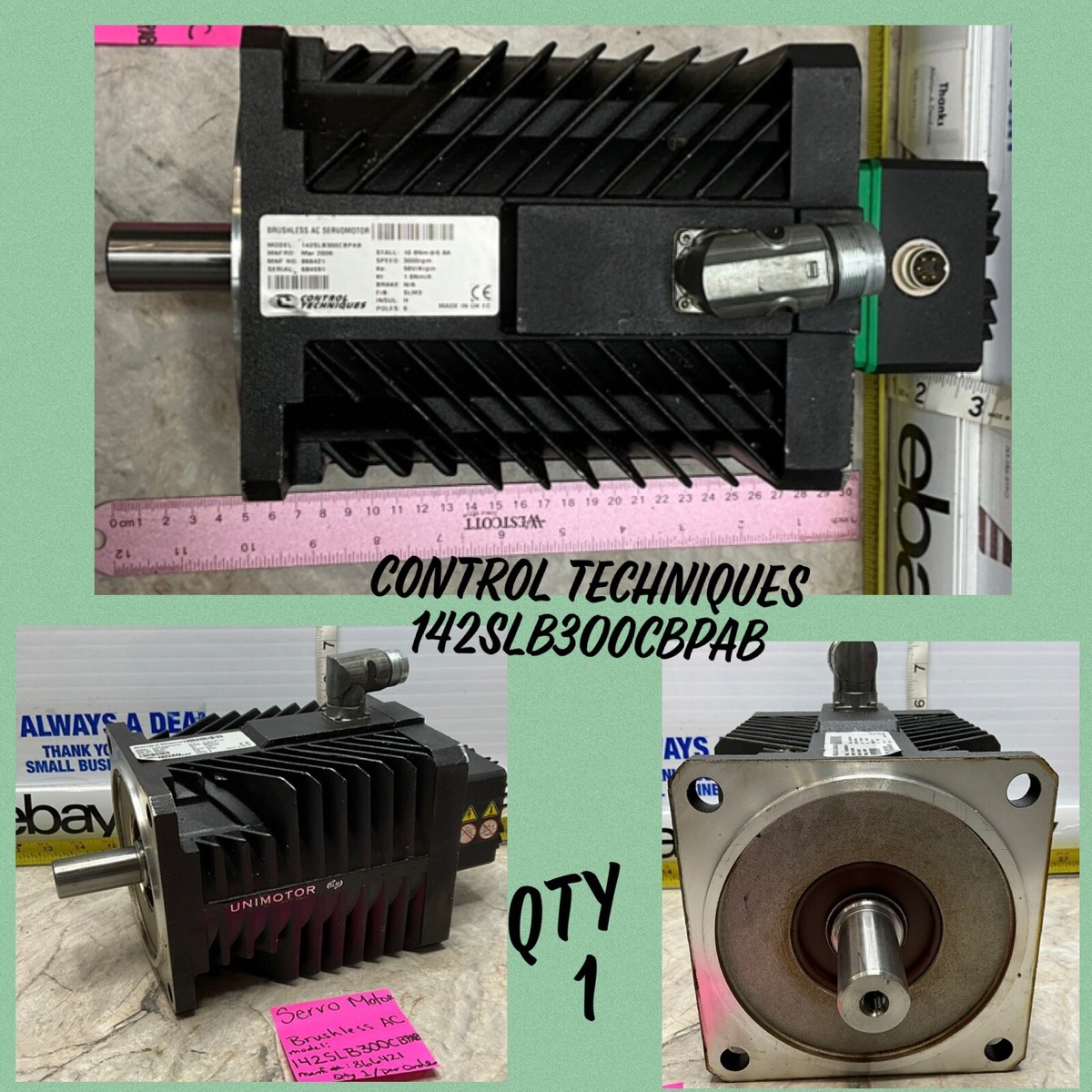 CONTROL TECHNIQUES NIDEC 142SLB300CBPAB UNIMOTOR BRUSHLESS AC