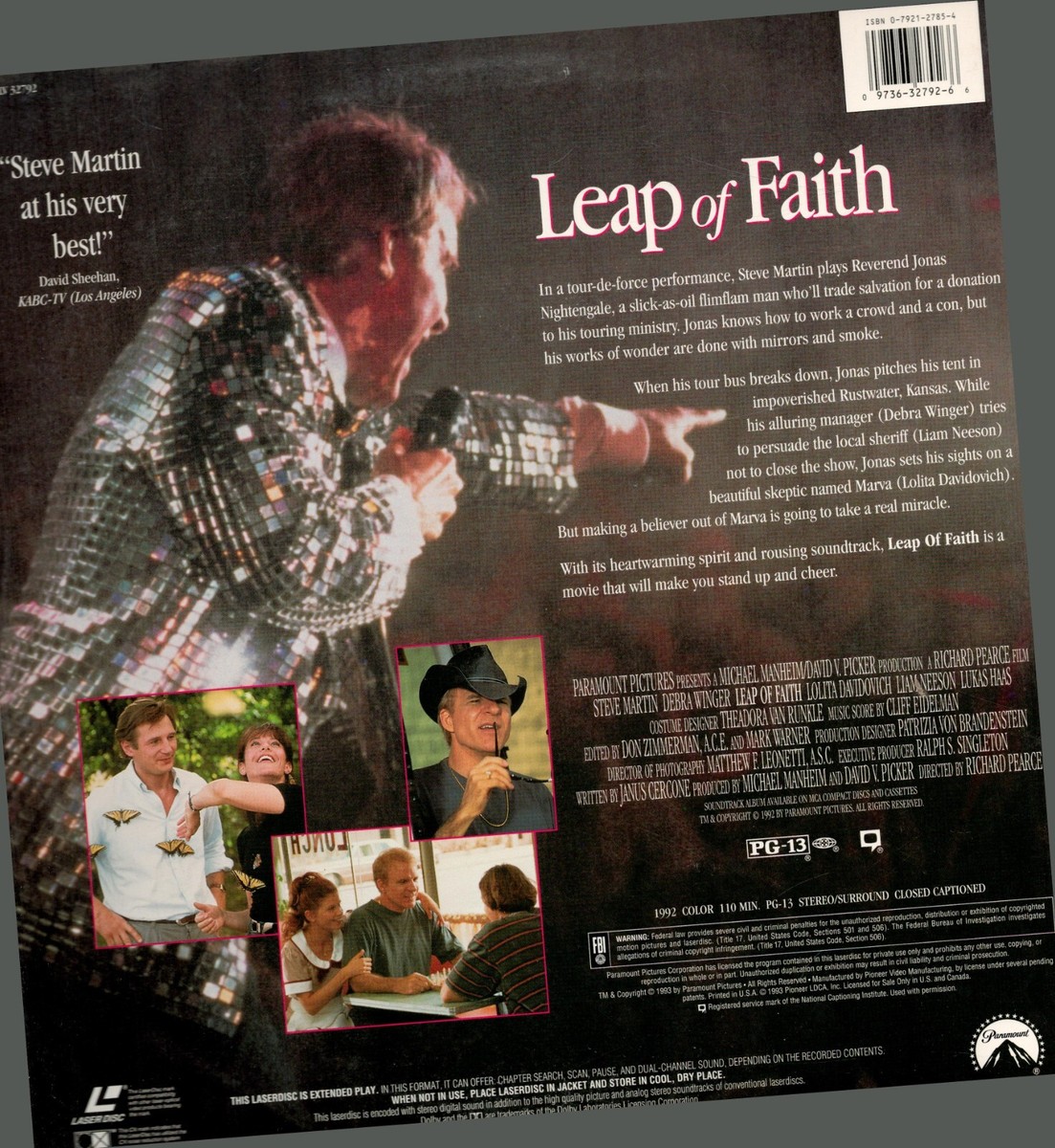Leap of Faith (Laserdisc, 1993, PAN SCAN) for sale online | eBay