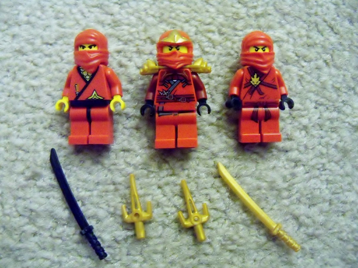 LEGO Ninjago - Rare - Original Kai, Kai ZX, Vintage Red Ninja