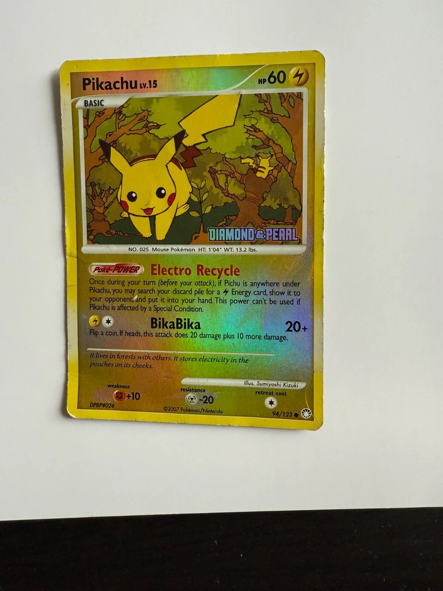 Pikachu Pokémon TCG Mysterious Treasures Individual Collectible