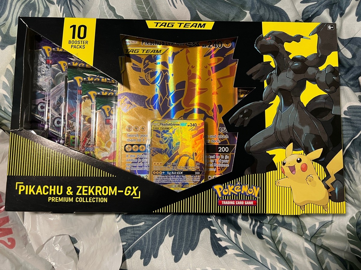 Pokemon Pikachu & Zekrom GX Tag Team Premium Collection GameStop