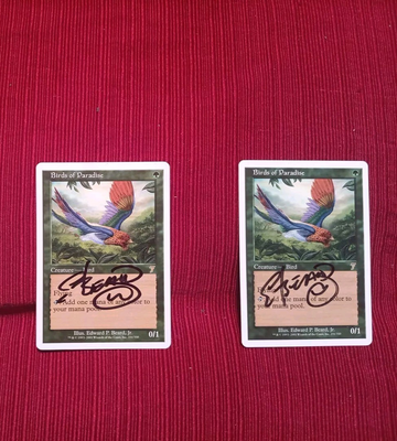 Pick ONE 7th Edition Birds Paradise Signed MTG Edward Beard Jr