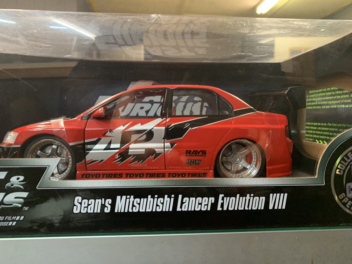 1/18 Fast And Furious Mitsubishi Lancer Evolution Diecast Tokyo