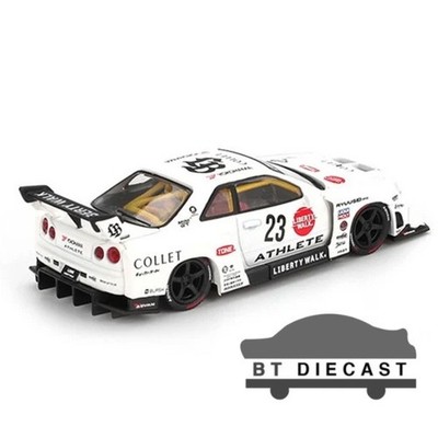 MINI GT LBWK NISSAN LB-ER34 SUPER SILHOUETTE ATHLETE/COLLET 1/64