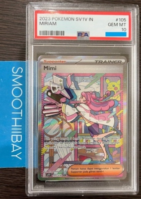 Miriam Mimi Trainer PSA 10 SV1V 105/078 SAR Full Art Rare Gem Mint