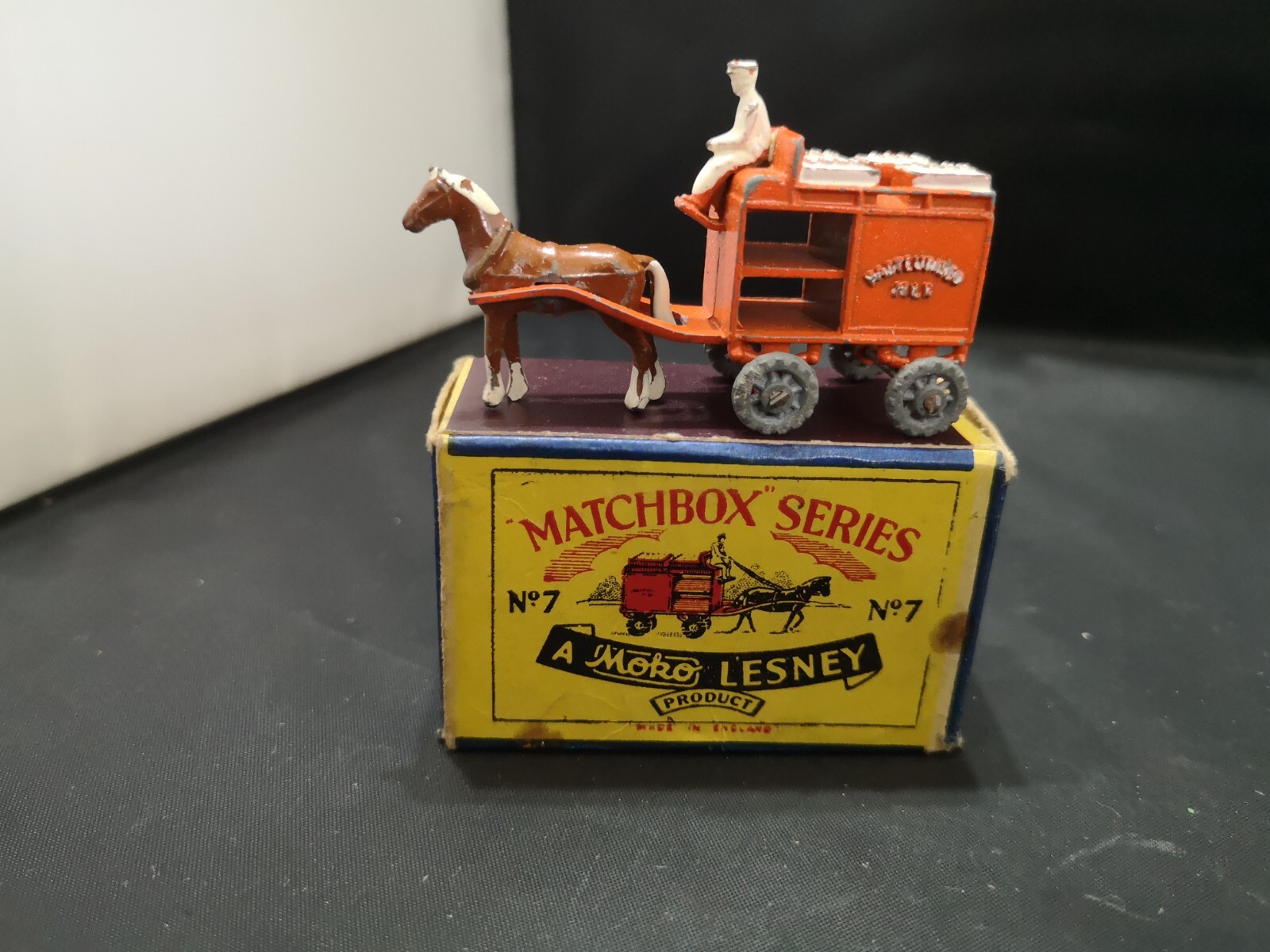 Matchbox 7a, Horse Drawn Milk Float - Free Price Guide & Review