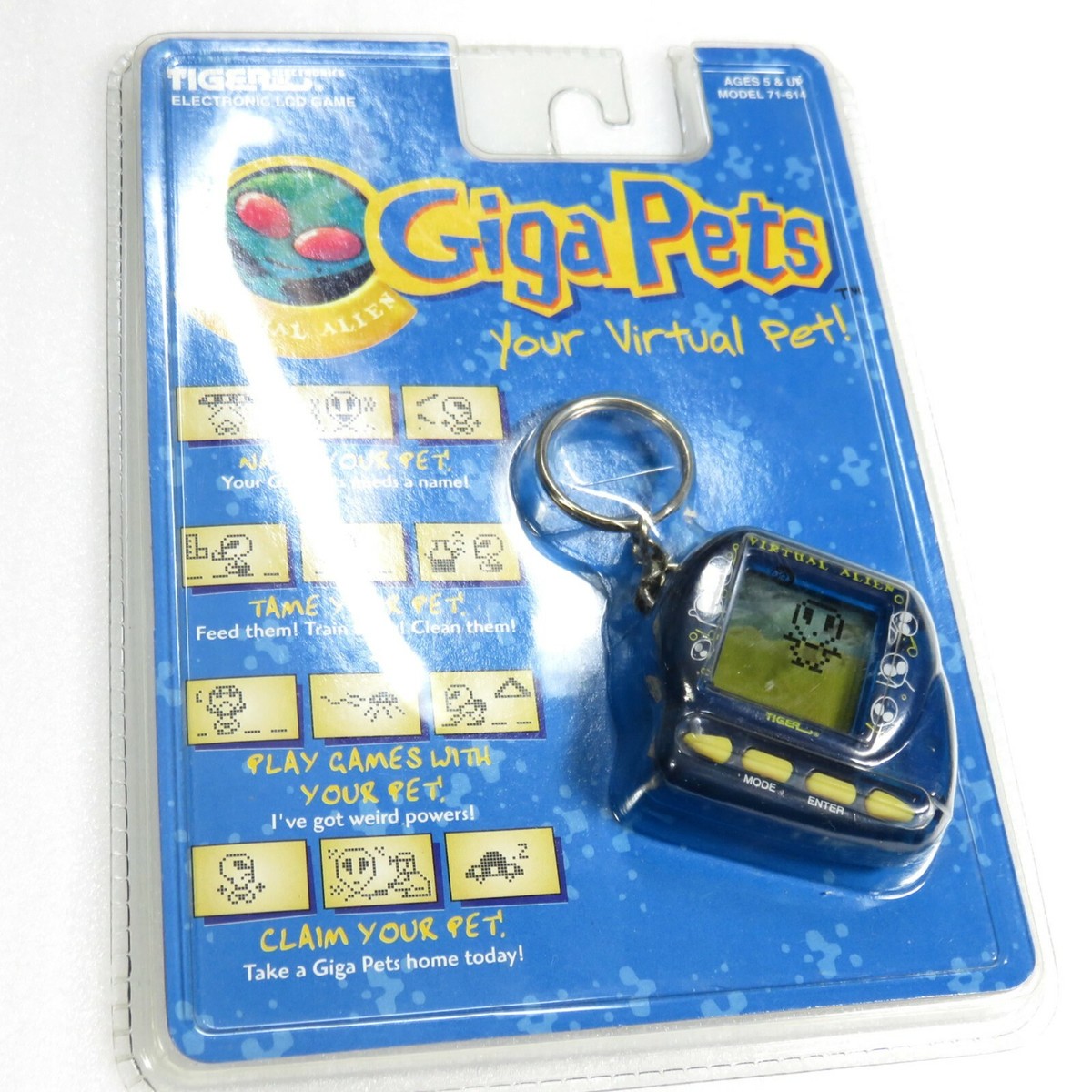 Giga Pets Virtual Alien ver Virtual Pet Tamagotchi Style Tiger