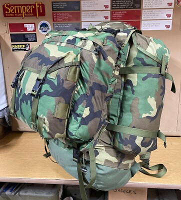 GENUINE RARE US ARMY CFP-90 FIELD PACK W/ PATROL PACK WOODLAND