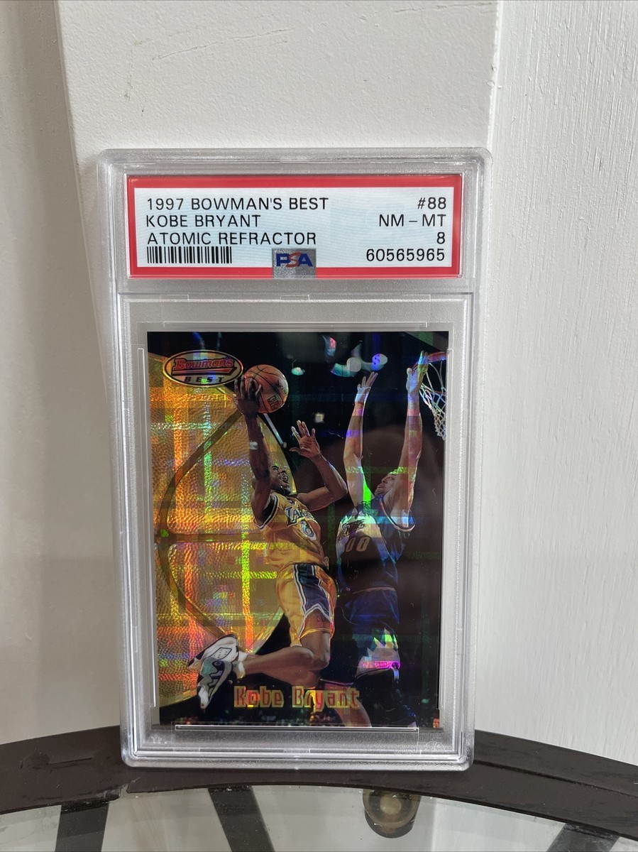 Kobe Bryant 1997-98 Bowman's Best #88 Atomic Refractor PSA 8 NM