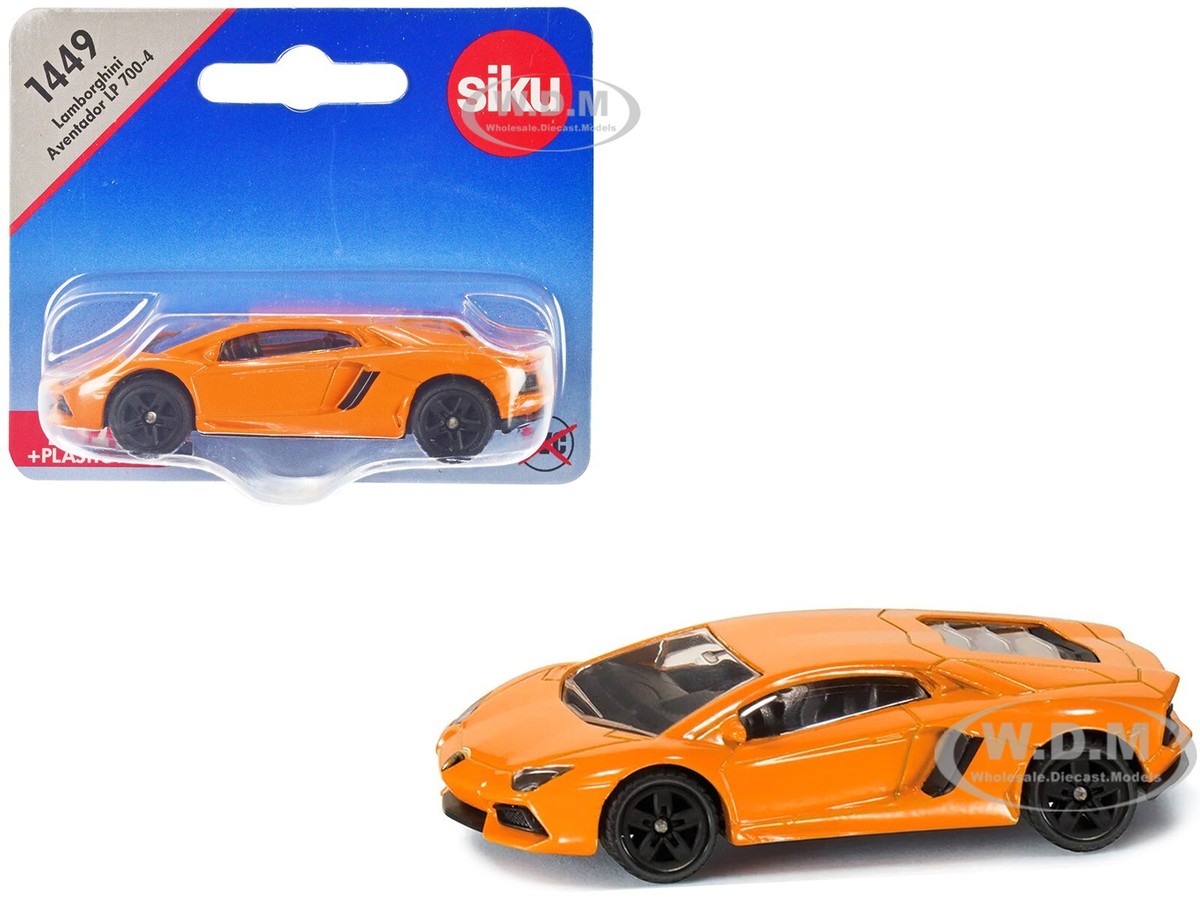 LAMBORGHINI AVENTADOR LP700-4 ORANGE DIECAST MODEL CAR BY SIKU