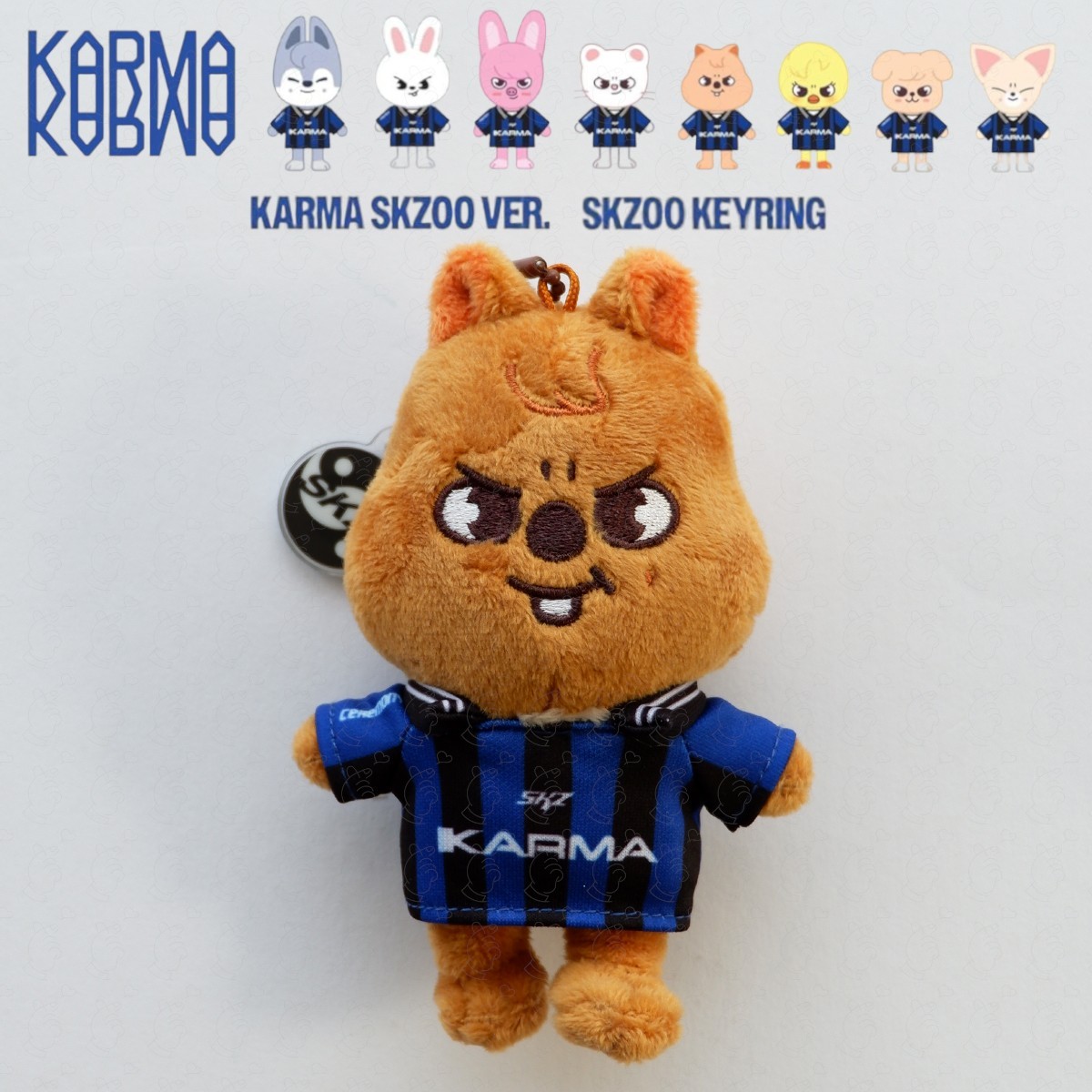 STRAY KIDS KARMA ALBUM SKZOO ver. KEYRING HAN QUOKKA PROFILE CARD