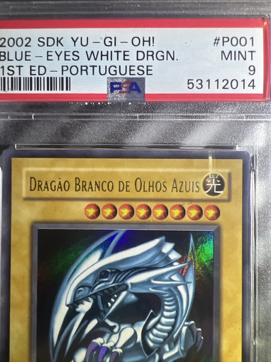 🔥2002 Blue Eyes White Dragon 1st Edition Portuguese DIK-P001 SDK